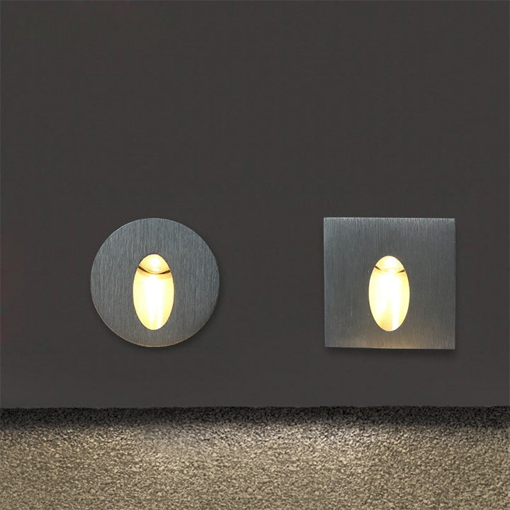 led foot lights step lights aluminum embedded corner lights step lights square wall lights round wall aisle lights