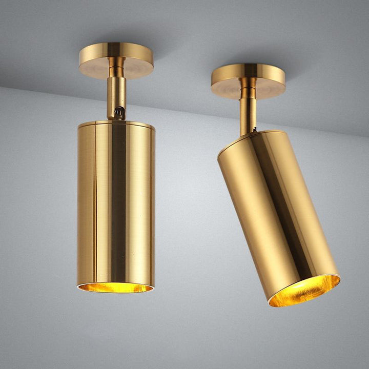 Golden Strip Light Simple Living Room Shop Restaurant Clothing Store Away Shoot Lamps