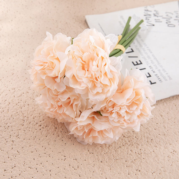 Simulation of peony flower bouquet simulation flower home decoration crafts