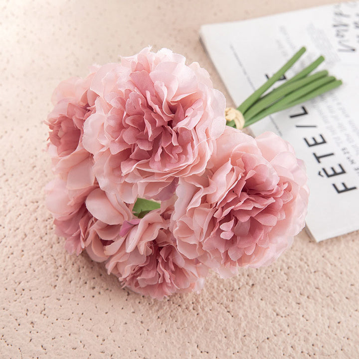 Simulation of peony flower bouquet simulation flower home decoration crafts