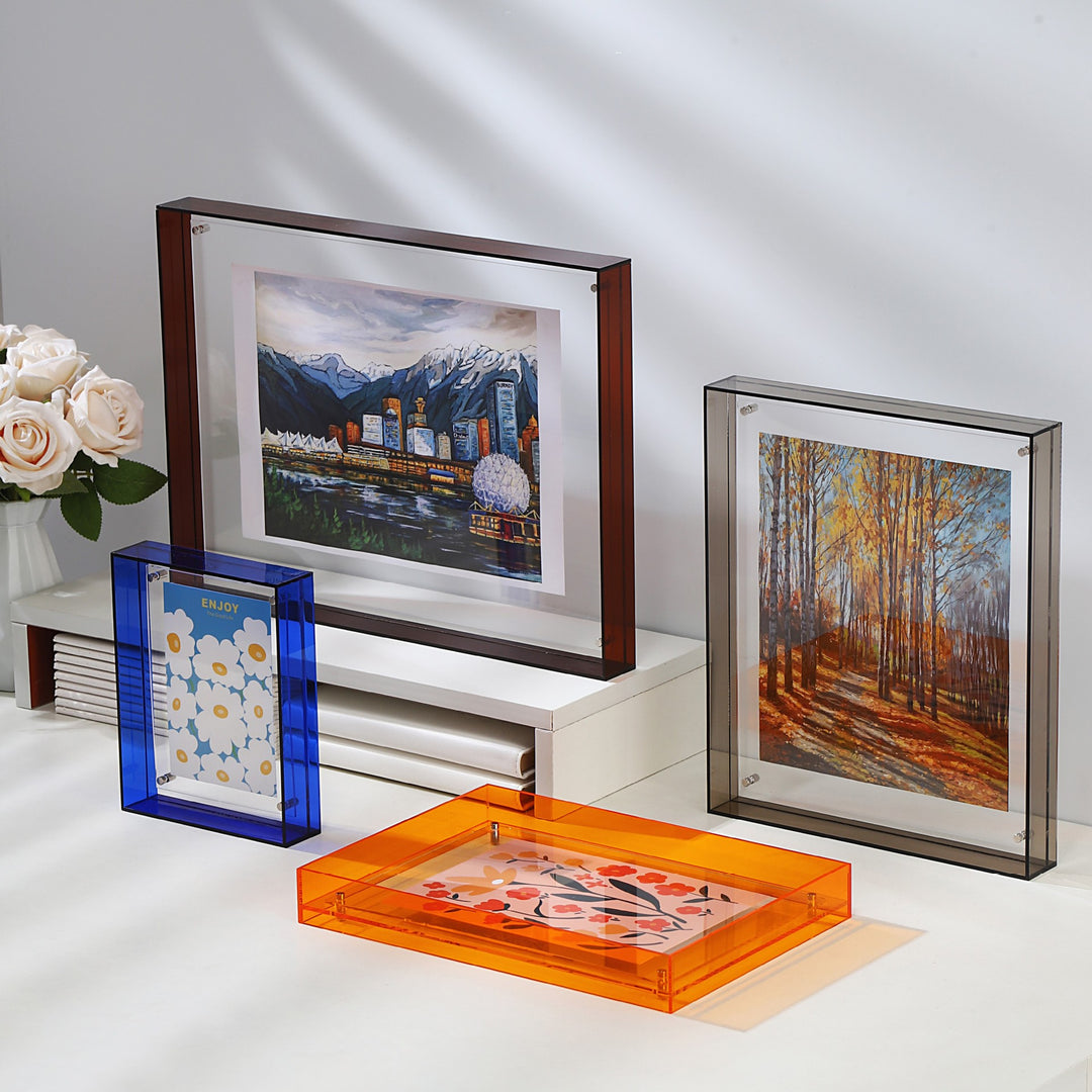 Acrylic Photo Frame Platform Light Luxury High Sense Transparent Display Frame