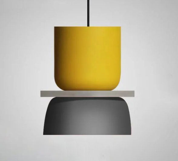 Simple Nordic Dining Hall Lamp High-level Living Room Chandelier Macaron Acrylic