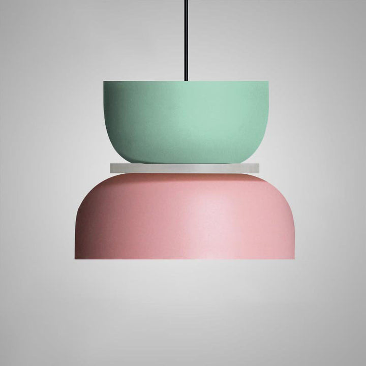 Simple Nordic Dining Hall Lamp High-level Living Room Chandelier Macaron Acrylic