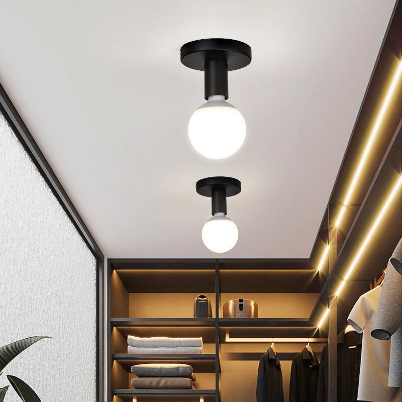 Creative minimalist balcony entrance hallway light, retro industrial style staircase coat and hat bedroom light
