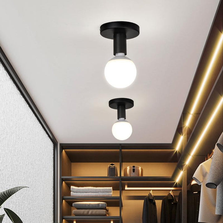 Creative minimalist balcony entrance hallway light, retro industrial style staircase coat and hat bedroom light
