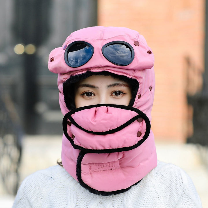 Winter thick warm cotton hat outdoor cycling windproof cold hat
