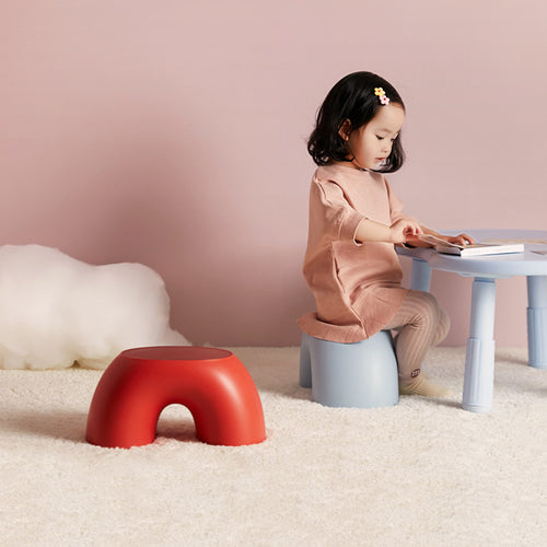 Children's Round Low Stool Comfortable Stool Non-slip Durable Shoe Changing Stool Rainbow Stool Simple Ring Rainbow Stool Thick Stool