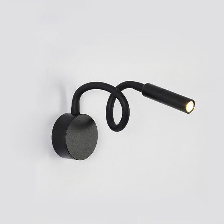 LED reading wall lamp with switch bedroom bedside high-level wall-mounted lamp
