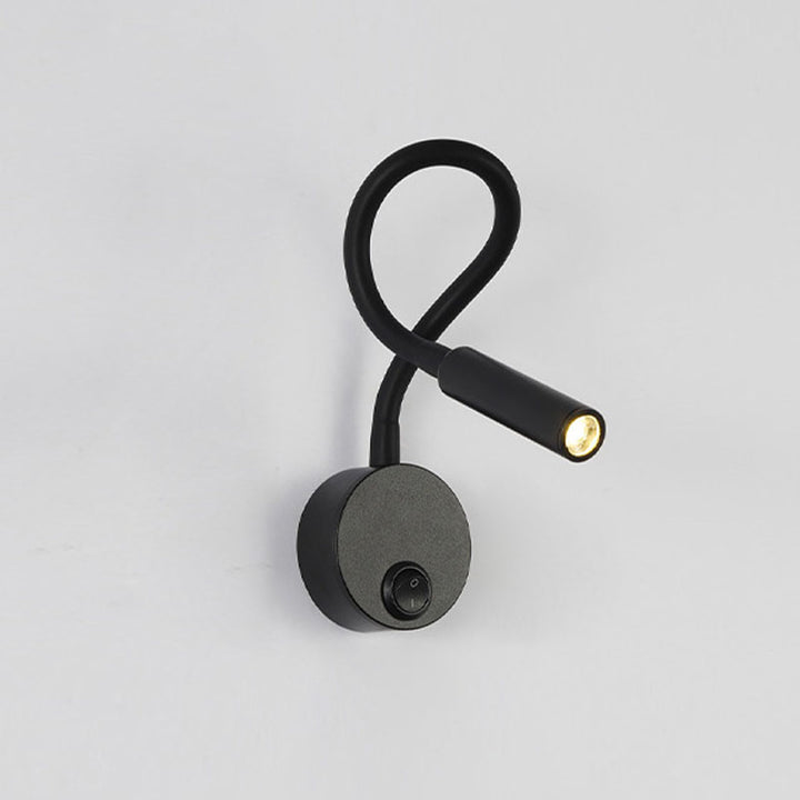 LED reading wall lamp with switch bedroom bedside high-level wall-mounted lamp