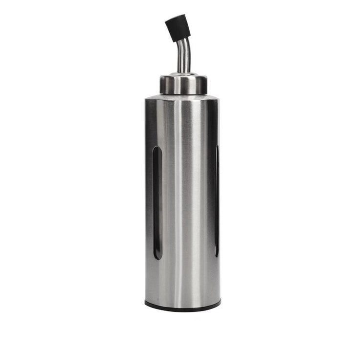 Stainless steel oil pan, soy sauce bottle, vinegar bottle, seasoning oil pan, leak-proof oil pan, kitchen condiment bottle, teppanyaki oil pan