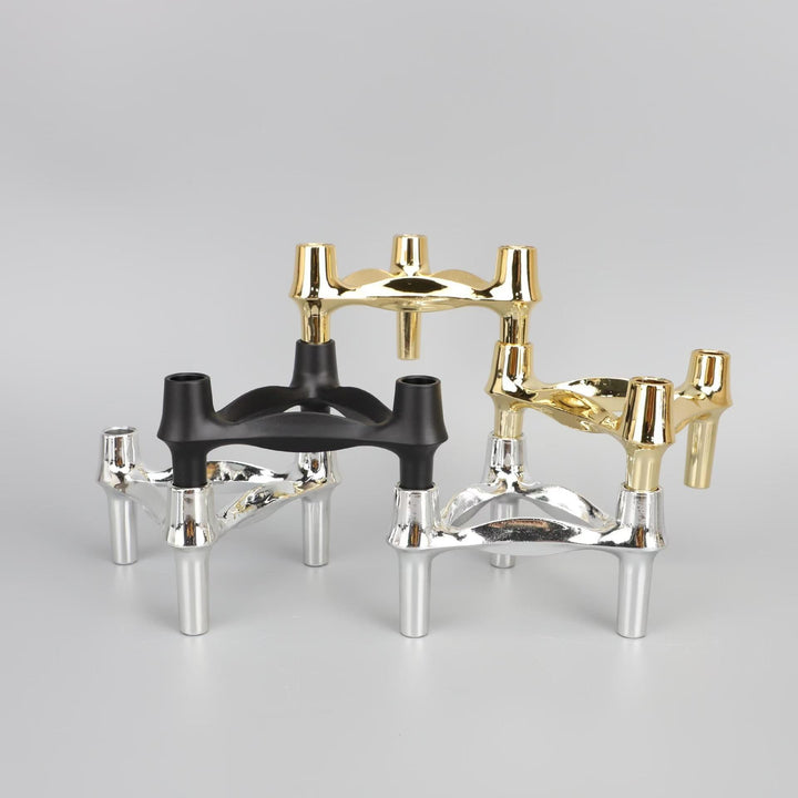 Creative three-legged candlestick hotel party dinner western restaurant candlestick alloy decorative ornaments