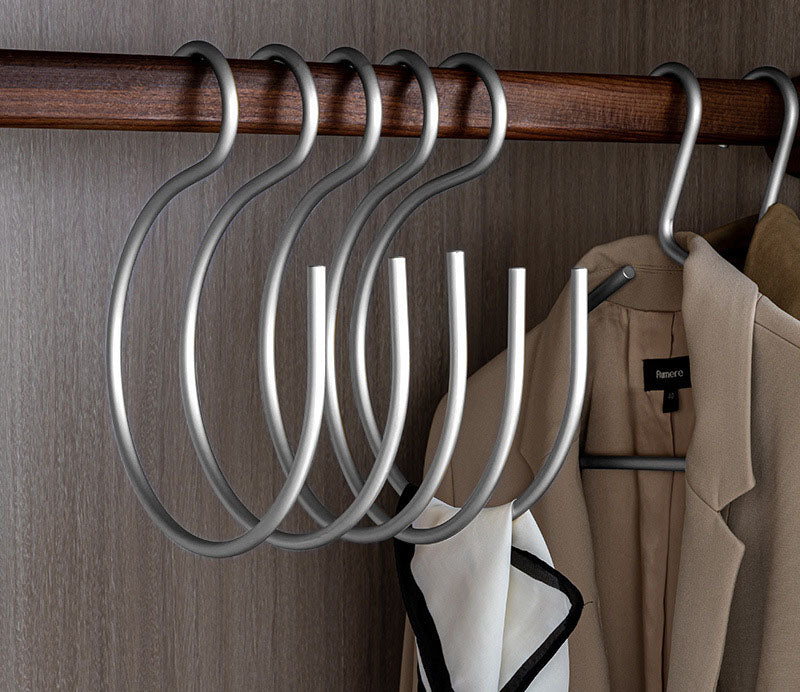 S-shaped Large Hook Aluminum Alloy Hook Light Luxury Home Multifunctional Hook Wardrobe Metal Scarf Scarf Hanger