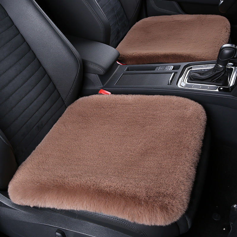 BowLift 丨 Thickened Winter Short Rabbit Plush Car Seat Cushion without Backrest