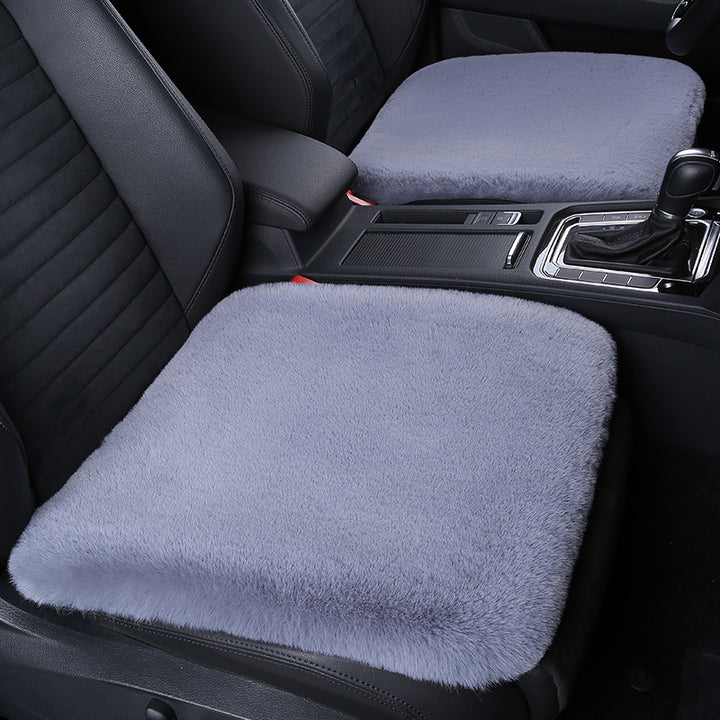 BowLift 丨 Thickened Winter Short Rabbit Plush Car Seat Cushion without Backrest