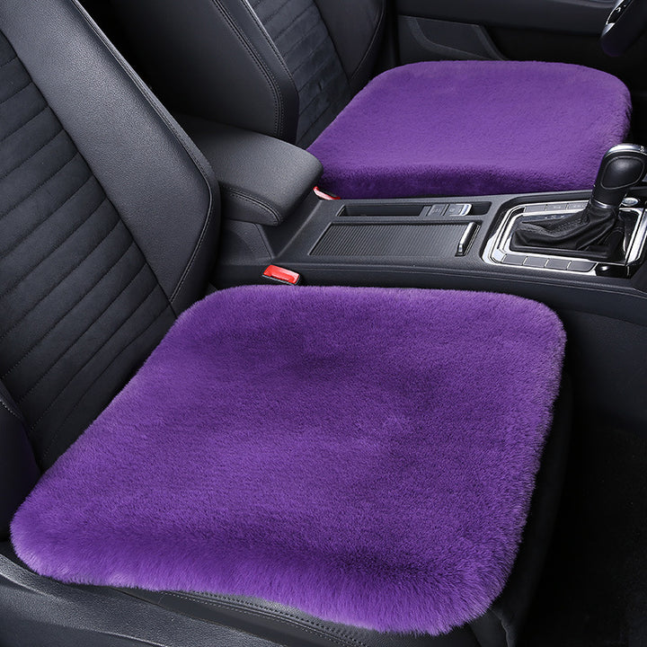 BowLift 丨 Thickened Winter Short Rabbit Plush Car Seat Cushion without Backrest