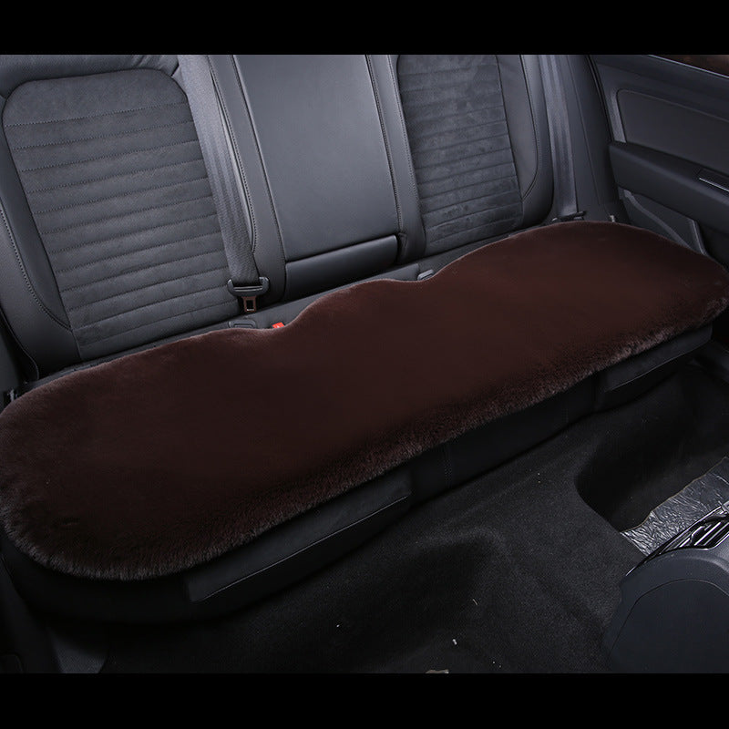 BowLift 丨 Thickened Winter Short Rabbit Plush Car Seat Cushion without Backrest