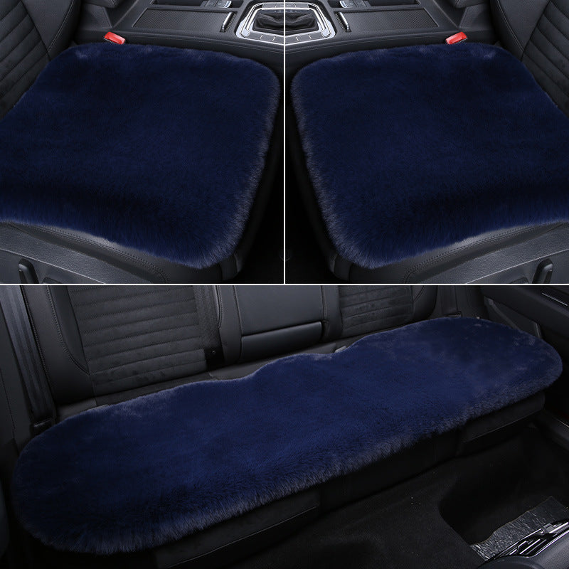 BowLift 丨 Thickened Winter Short Rabbit Plush Car Seat Cushion without Backrest