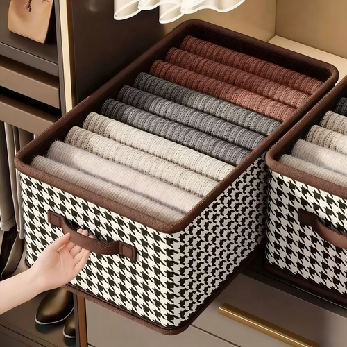 BowLift 丨 Houndstooth Storage Box