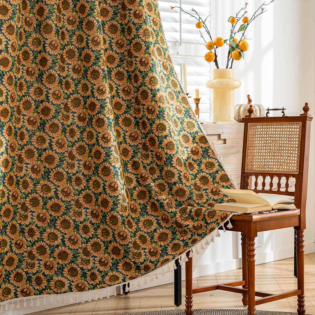 European and American Country Pastoral Finished Curtain