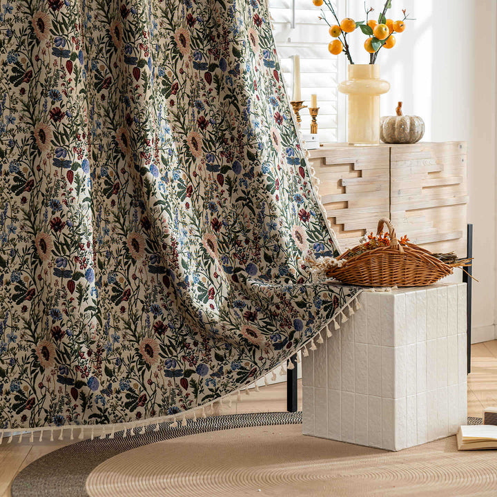 BowLift 丨 European and American Country Pastoral Finished Curtain