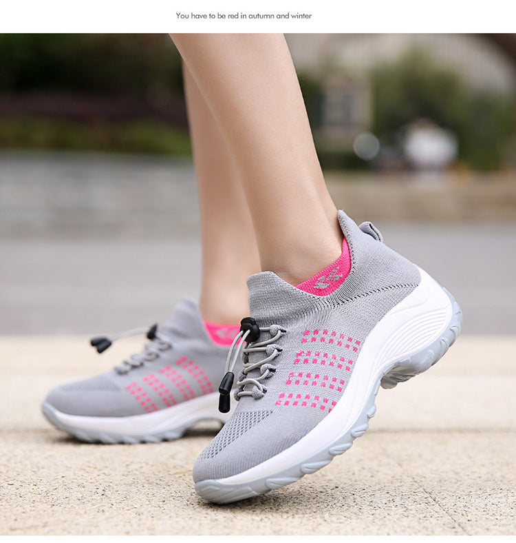 BowLift 丨 Women's Flyknit Mesh Athletic Shoes