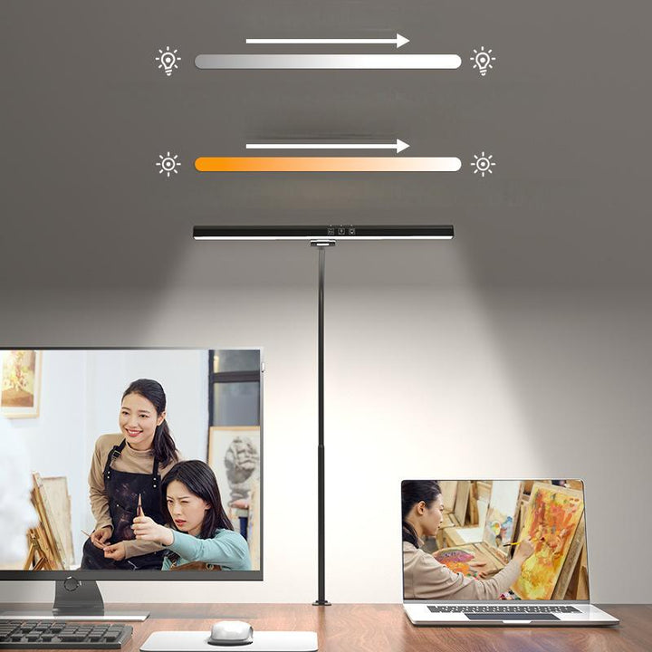BowLift | LED Clip On Desk Lamp|Eye-Caring Dimmable for Home Office Study
