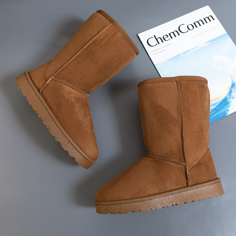 BowLift|European and American Style High - Tube Women's Snow Boots|Waterproof Warmth Fleece - Lined Thick - Soled for Winter