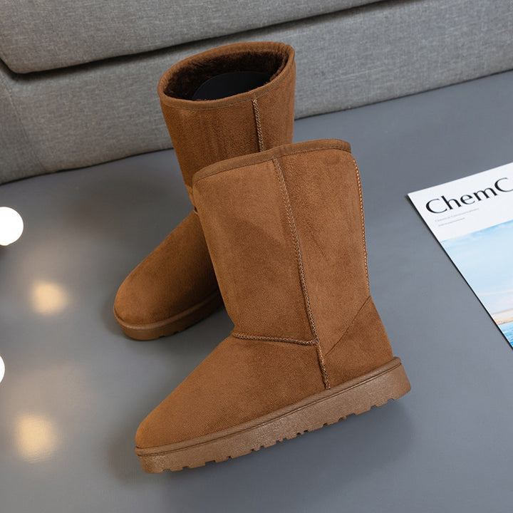 BowLift|European and American Style High - Tube Women's Snow Boots|Waterproof Warmth Fleece - Lined Thick - Soled for Winter