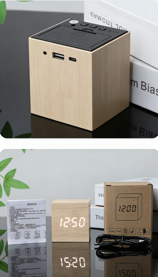 BowLift | Square Digital Clock Thermometer