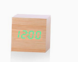 BowLtt|Square Digital Clock Thermometer(Material: Sleek Body; Function: Time Display   Temperature Monitoring; Application: Bedside Placement, Home Decoration)