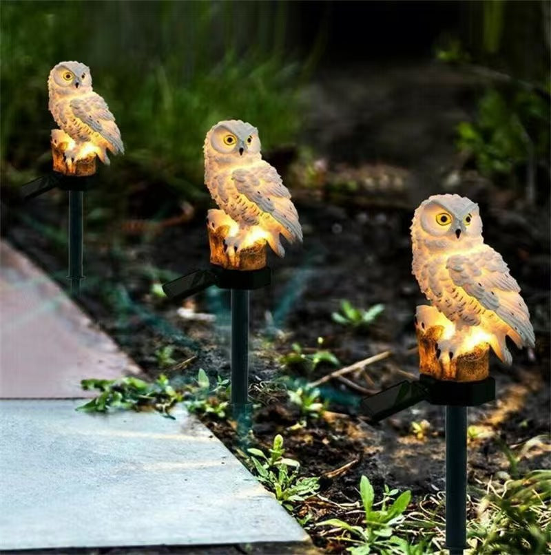 BowLift | Solar Owl Decor Light | Waterproof Outdoor Lawn Garden Landscape Lamp