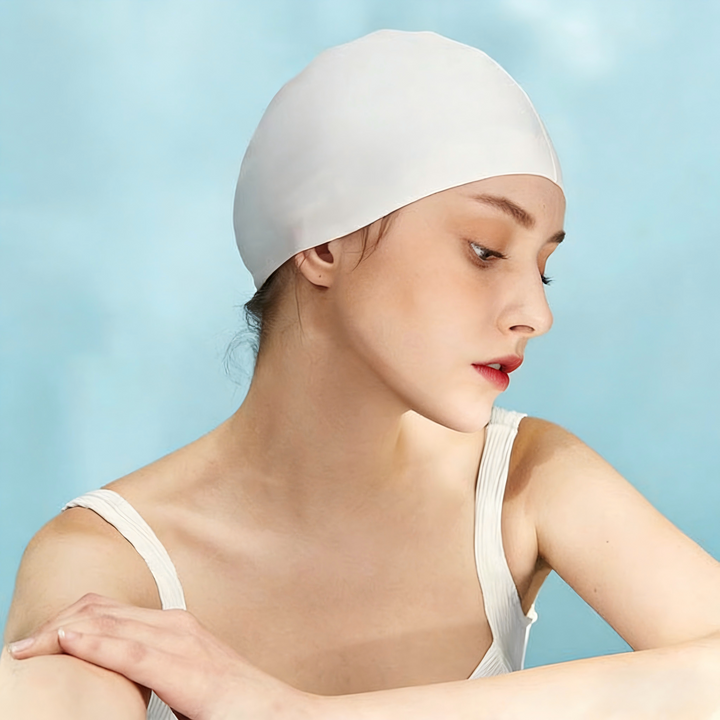 BowLift | High Elastic Solid Silicone Swim Cap | New Kids Adult Universal Waterproof No Pinch Swimming Cap