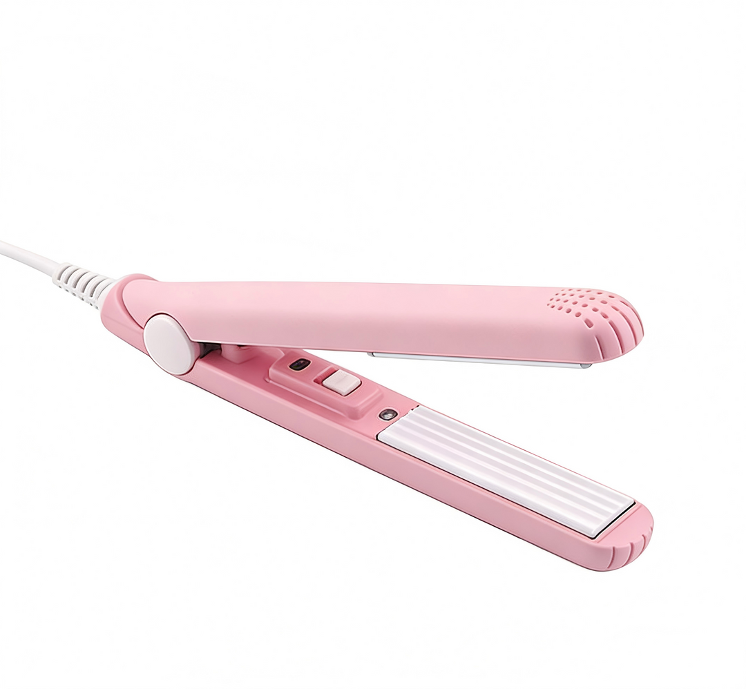 BowLift | Mini Hair Straightener Curler 2Pack | 2 in 1 Portable Bangs Styling Iron