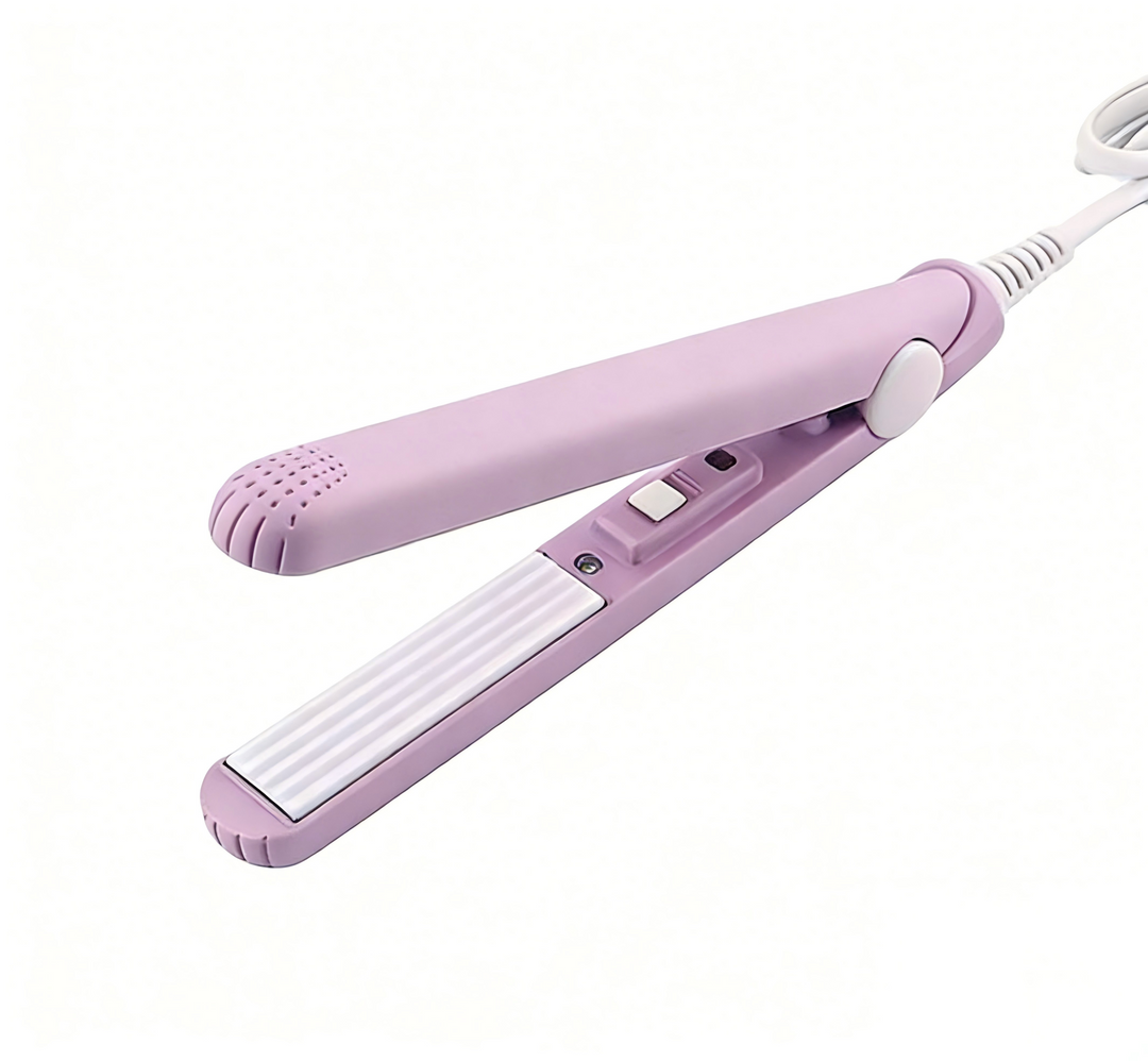 BowLift | Mini Hair Straightener Curler 2Pack | 2 in 1 Portable Bangs Styling Iron