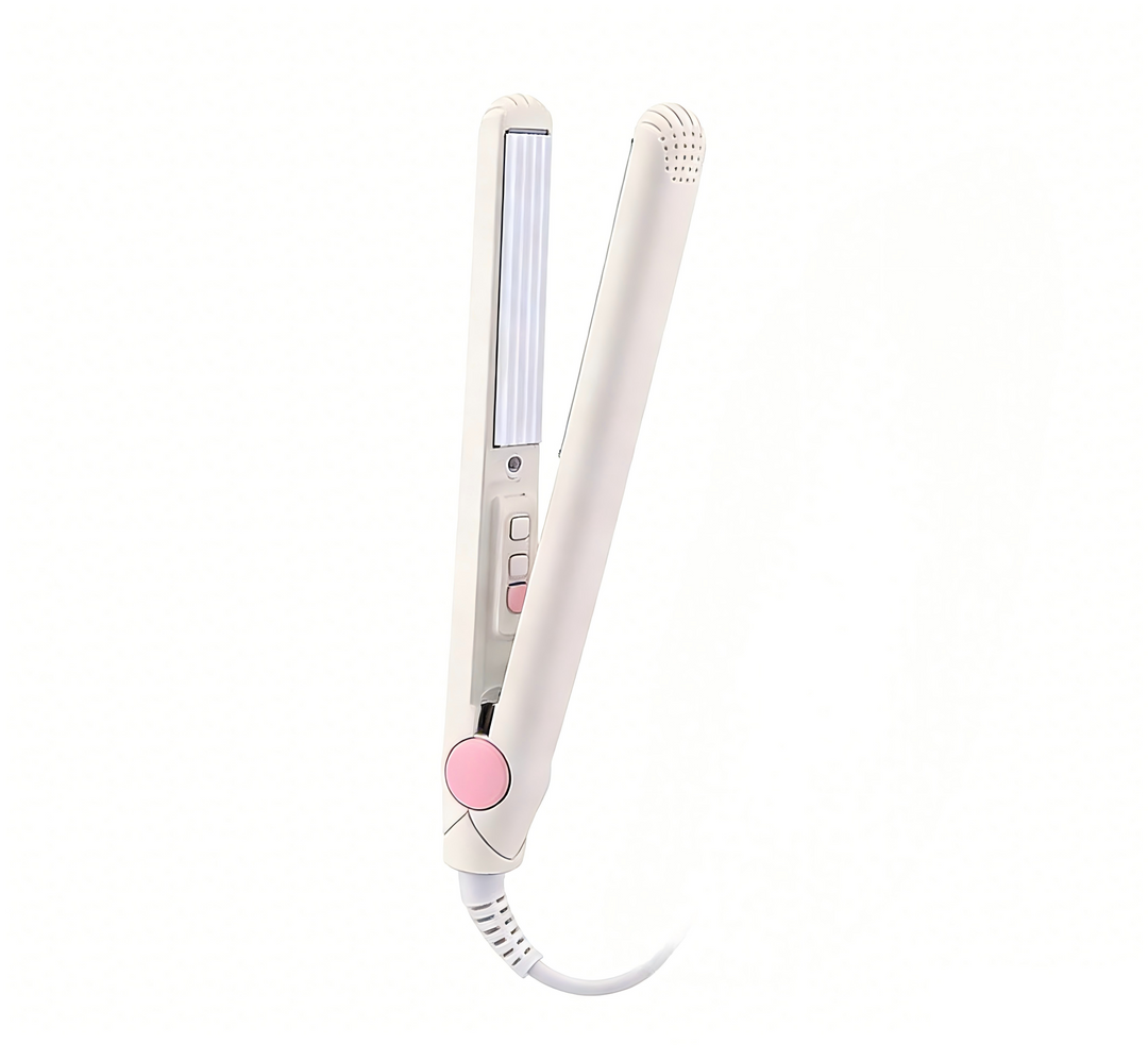 BowLift | Mini Hair Straightener Curler 2Pack | 2 in 1 Portable Bangs Styling Iron