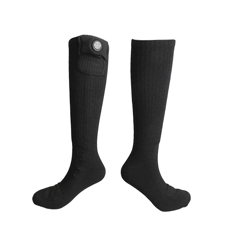 BowLift 丨 Rechargeable Electric Heating Ski Socks (washable, thermal fabric, foot warmer function, for winter skiing & cold weather outdoor use)