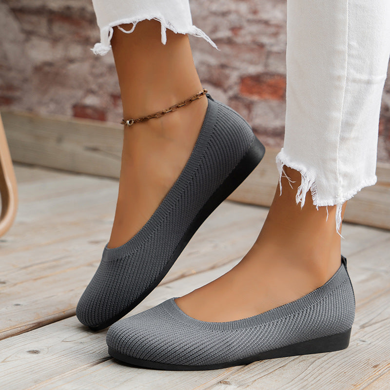 BowLift 丨 Women's Round Toe Bean Shoes