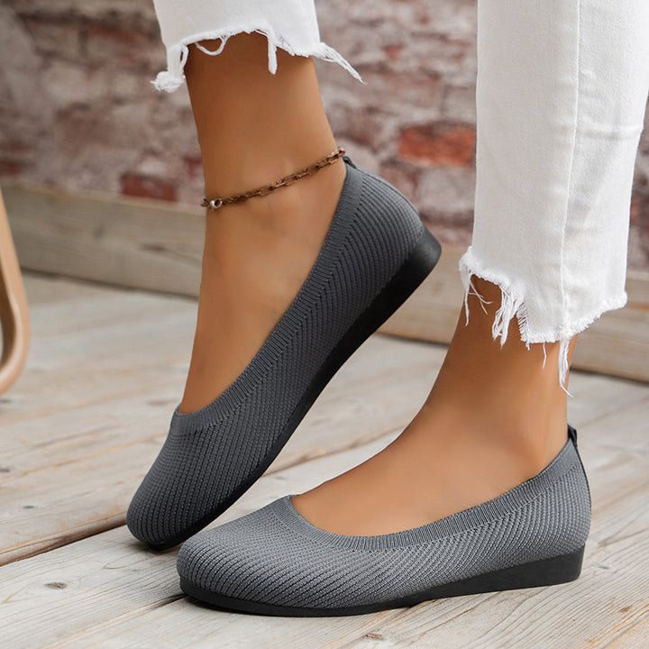 BowLift 丨 Women's Round Toe Bean Shoes