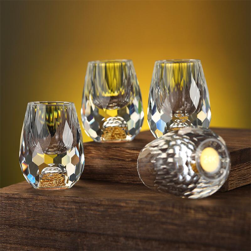 BowLift | Golden Mountain Crystal Glasses 2Pack