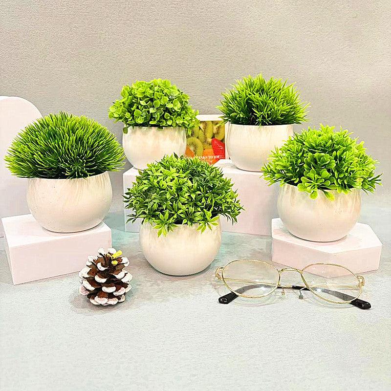 BowLift | Mini Half - Sphere Artificial Potted Plant