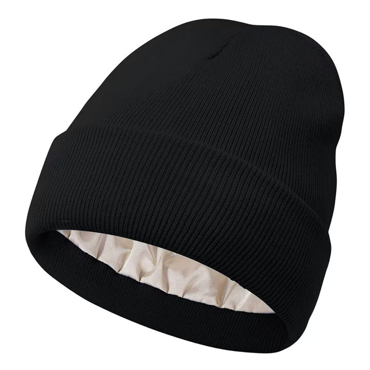 BowLift 丨Satin Warm Knitted Hat Acrylic wool