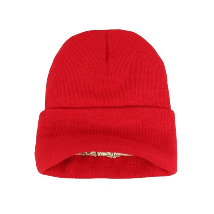 BowLift 丨Satin Warm Knitted Hat Acrylic wool