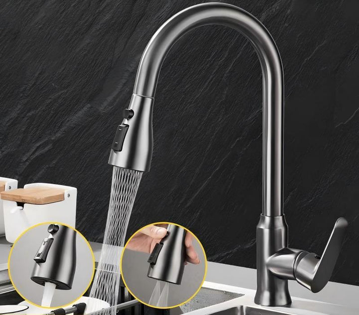 BowLift | Pull-out splash-proof kitchen faucet