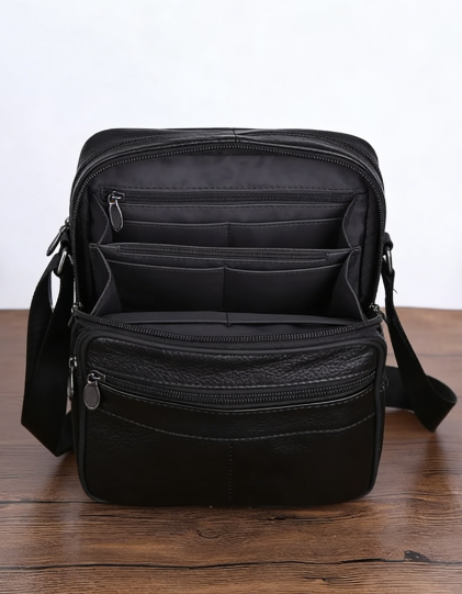 BowLift | Men's Faux Leather Shoulder Bag