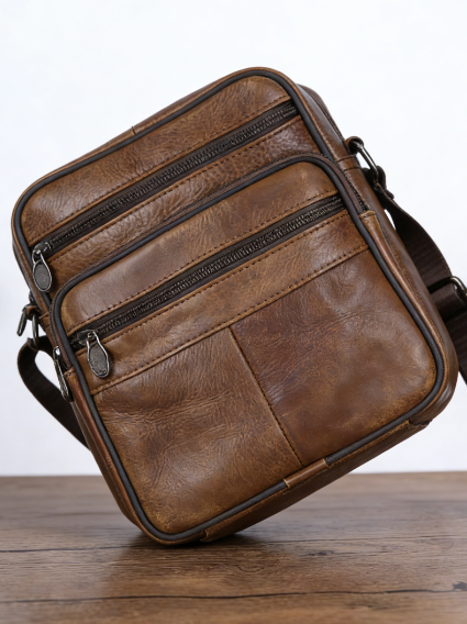 BowLift | Men's Faux Leather Shoulder Bag