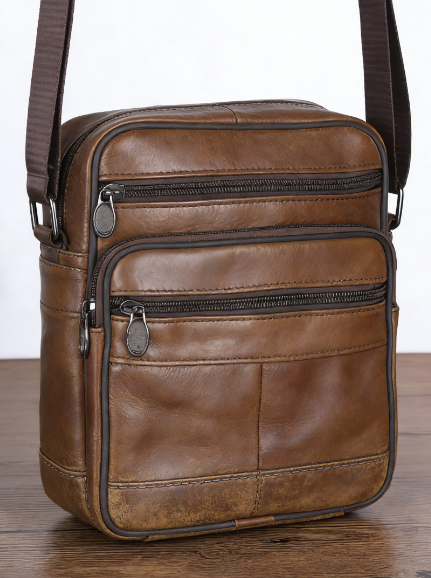BowLift | Men's Faux Leather Shoulder Bag