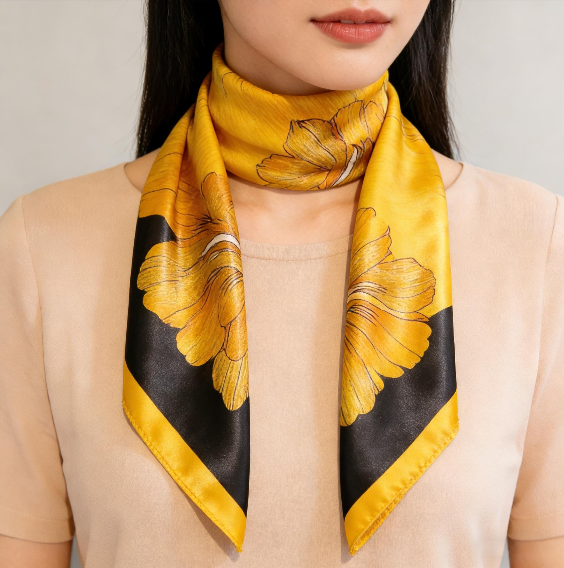 BowLift | Retro Korean Style Faux Silk Scarf