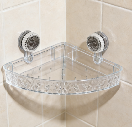BowLift | Bathroom Suction Cup No-Drill Wall-Mounted Shelf