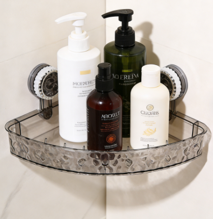 BowLift | Bathroom Suction Cup No-Drill Wall-Mounted Shelf
