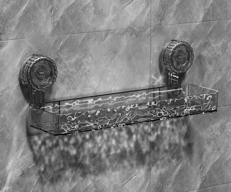 BowLift | Bathroom Suction Cup No-Drill Wall-Mounted Shelf